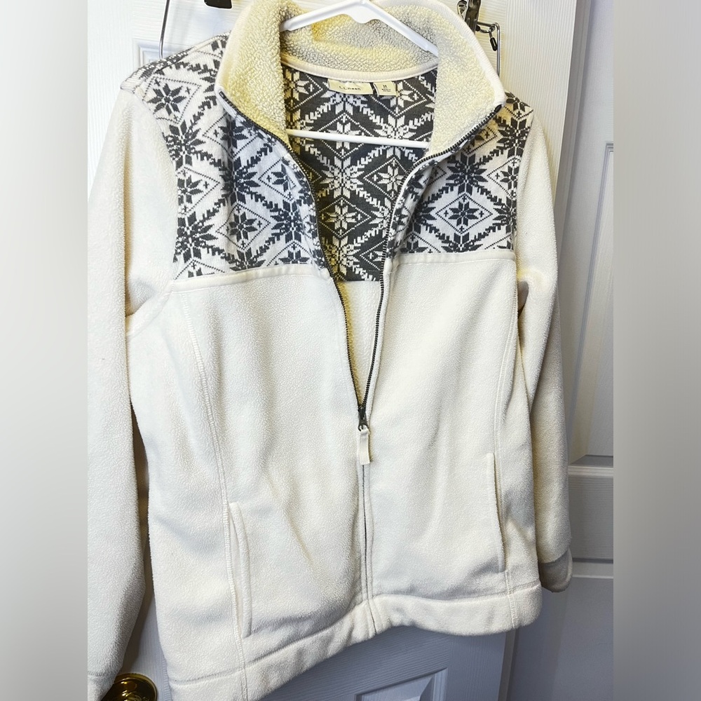 LL bean women’s zip up fleece